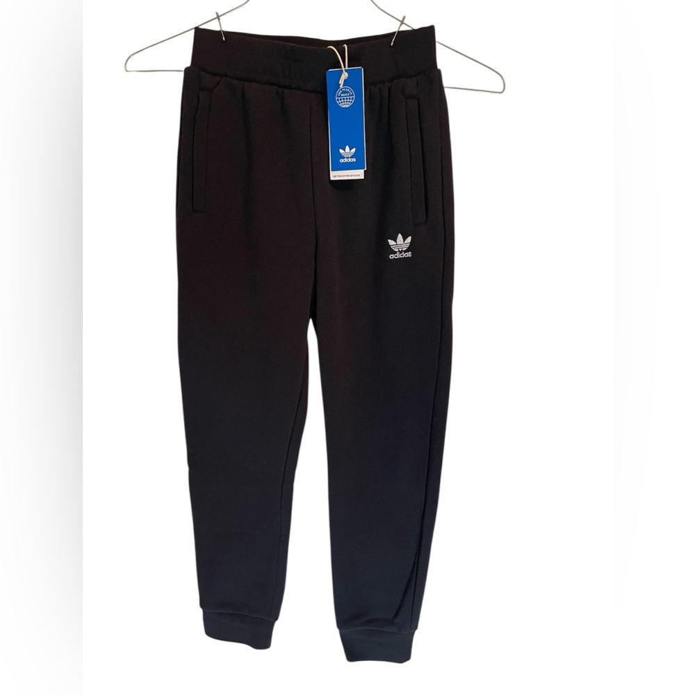 NWT Adidas Boys Black Sweatpants